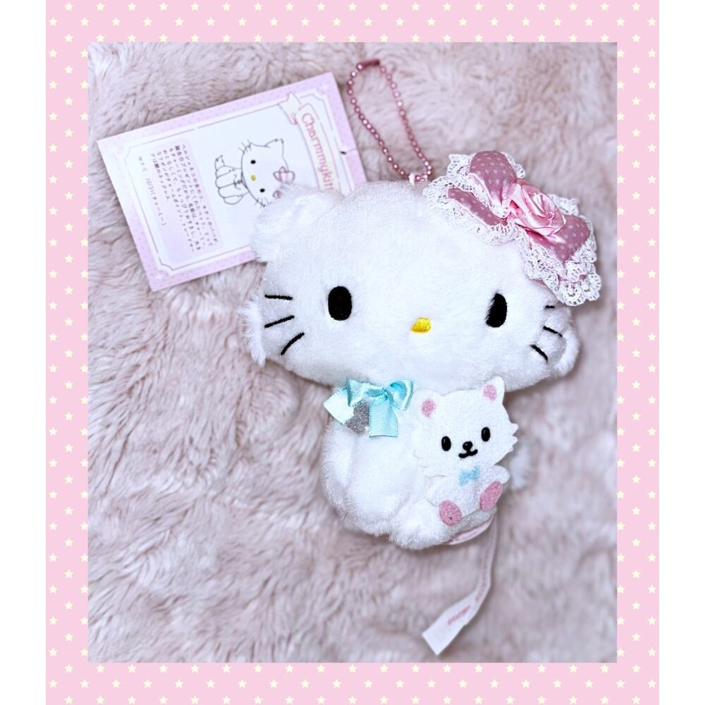 Sanrio Charmmy Kitty Mascot Holder Keychain 2000's Debut Character Toy Doll - Picture 2 of 10